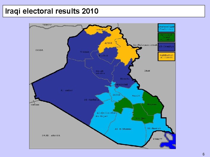 Iraqi electoral results 2010 6 