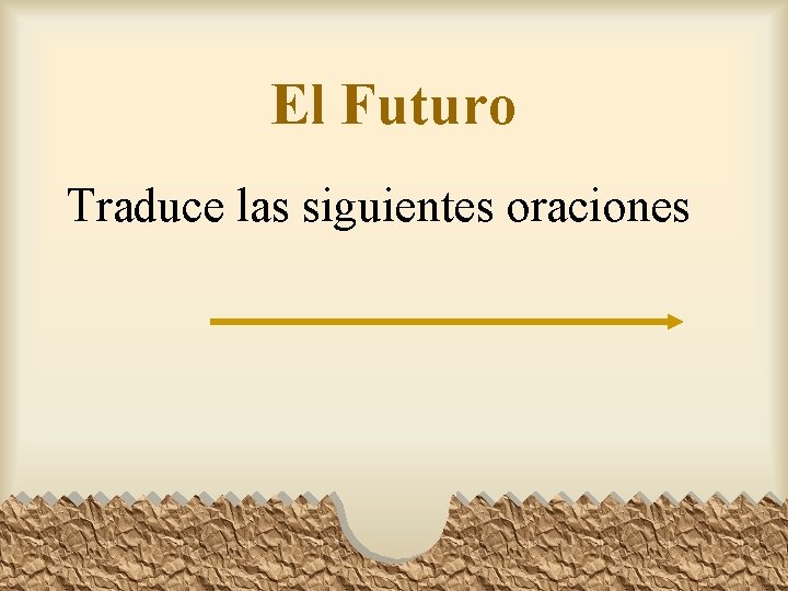 El Futuro Traduce las siguientes oraciones 