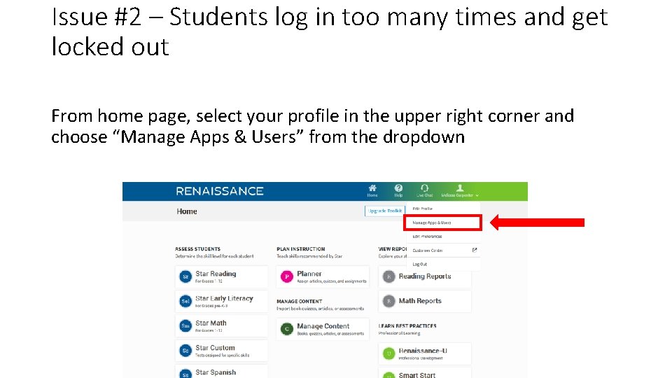 Issue #2 – Students log in too many times and get locked out From Issue #2 – Students log in too many times and get locked out From