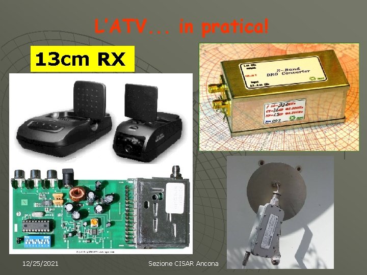 L’ATV. . . in pratica! 13 cm RX 12/25/2021 Sezione CISAR Ancona 