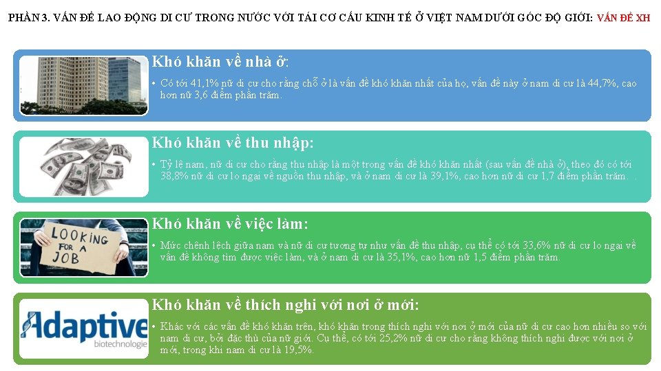 PHẦN 3. VẤN ĐỀ LAO ĐỘNG DI CƯ TRONG NƯỚC VỚI TÁI CƠ CẤU