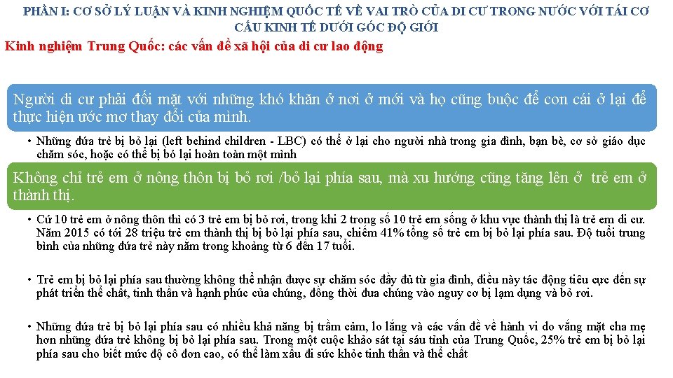 PHẦN I: CƠ SỞ LÝ LUẬN VÀ KINH NGHIỆM QUỐC TẾ VỀ VAI TRÒ