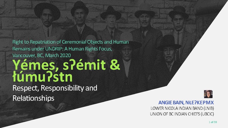 Right to Repatriation of Ceremonial Objects and Human Remains under UNDRIP: A Human Rights