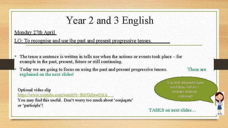 Year 2 and 3 English Monday 27 th April LO: To recognise and use