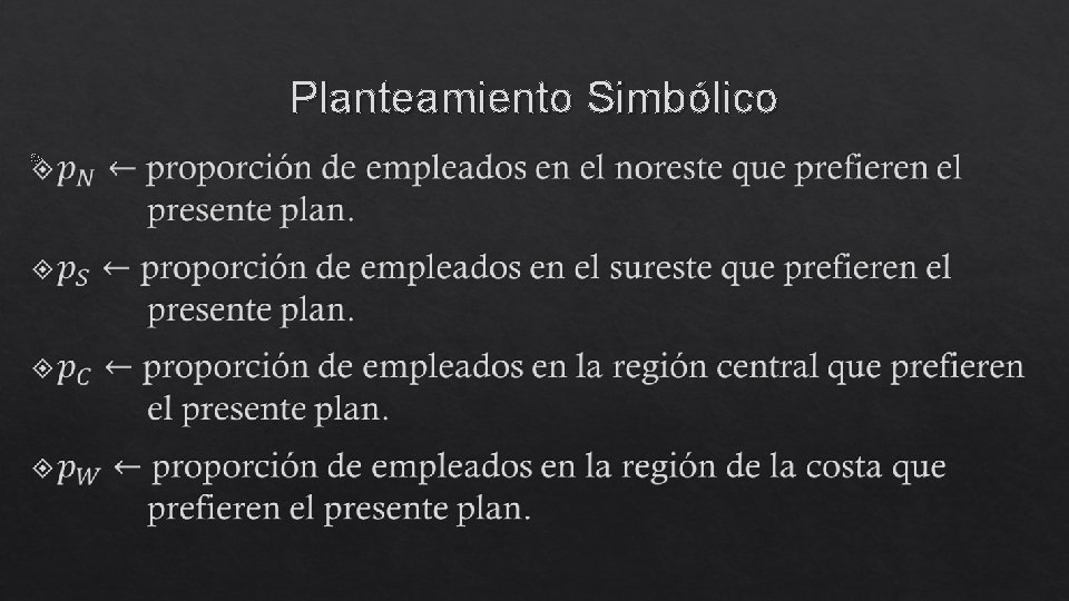 Planteamiento Simbólico 