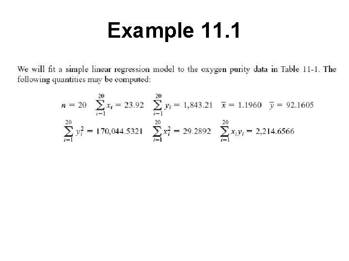 Example 11. 1 