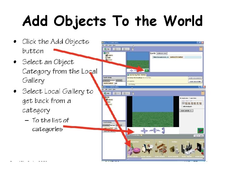 Add Objects To the World 