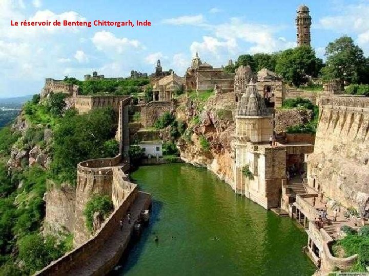 Le réservoir de Benteng Chittorgarh, Inde 