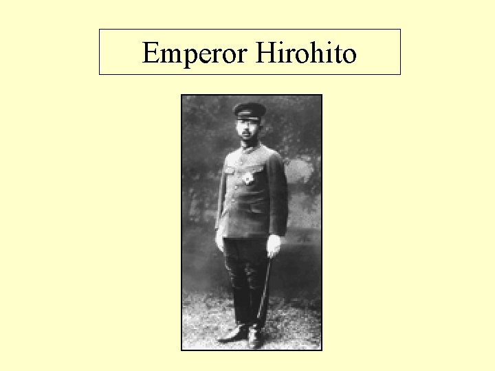 Emperor Hirohito 