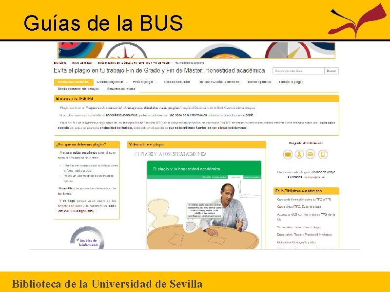 Guías de la BUS Biblioteca de la Universidad de Sevilla 