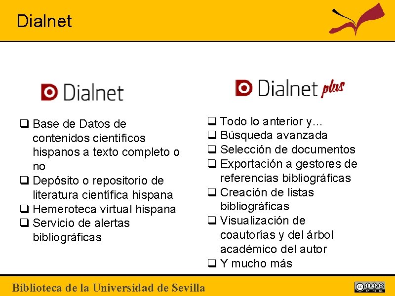 Dialnet q Base de Datos de contenidos científicos hispanos a texto completo o no