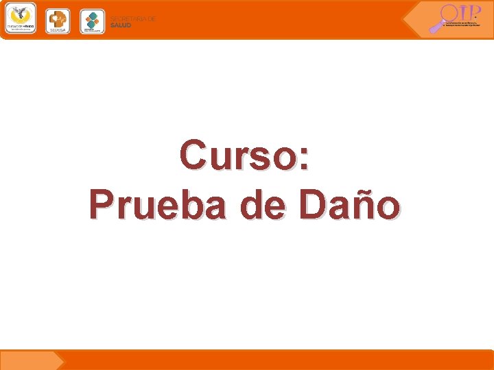 Curso: Prueba de Daño 