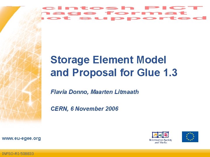 Enabling Grids for E-scienc. E Storage Element Model and Proposal for Glue 1. 3