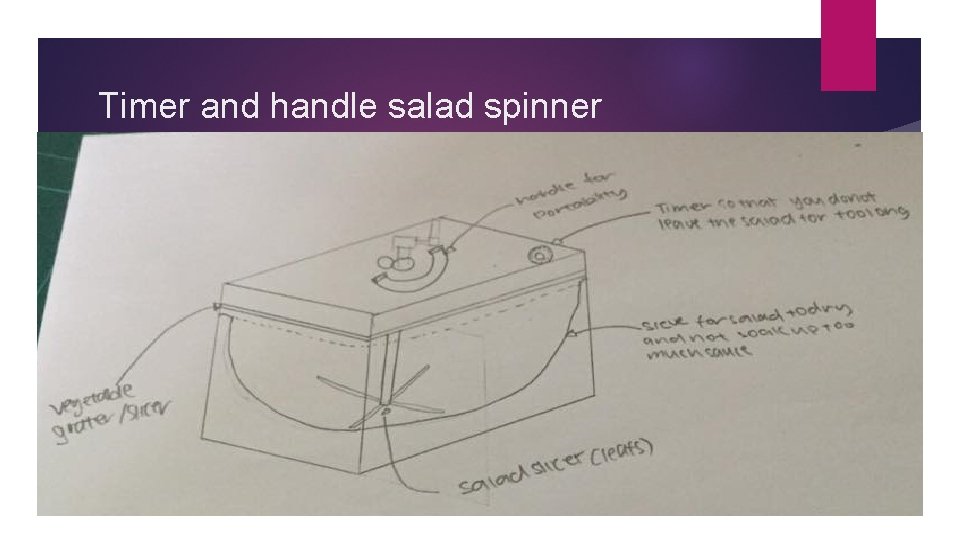 Timer and handle salad spinner 