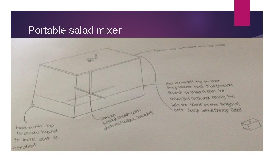 Portable salad mixer 