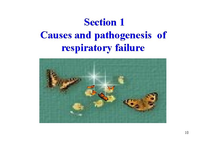 Section 1 Causes and pathogenesis of respiratory failure 10 