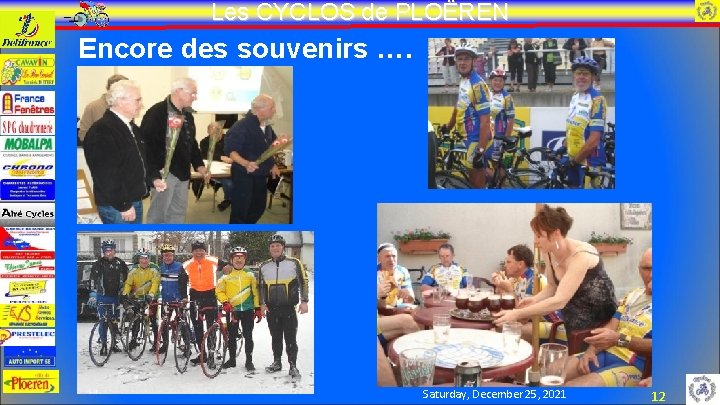 Les CYCLOS de PLOËREN Encore des souvenirs …. Saturday, December 25, 2021 12 