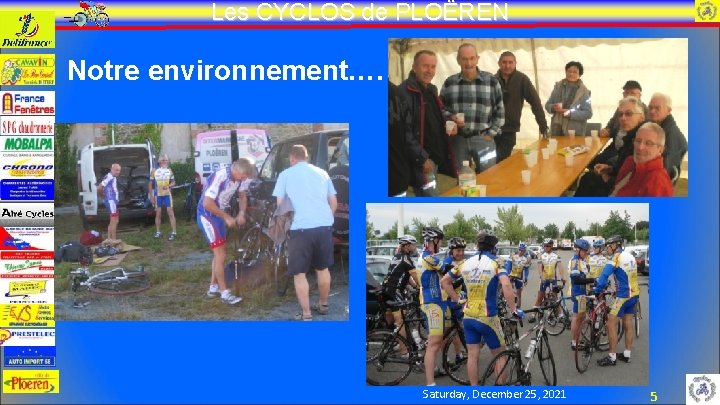 Les CYCLOS de PLOËREN Notre environnement…. Saturday, December 25, 2021 5 