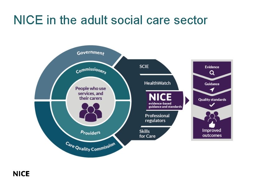 NICE in the adult social care sector HISTORY & BACKGROUND NICE in the adult social care sector HISTORY & BACKGROUND