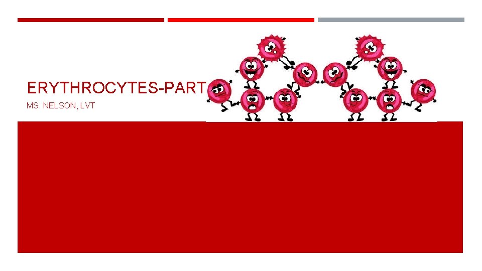 ERYTHROCYTES-PART 3 MS. NELSON, LVT 