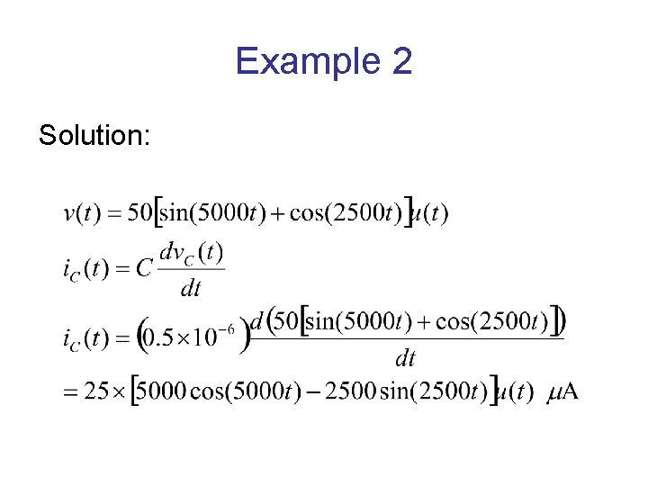 Example 2 Solution: 