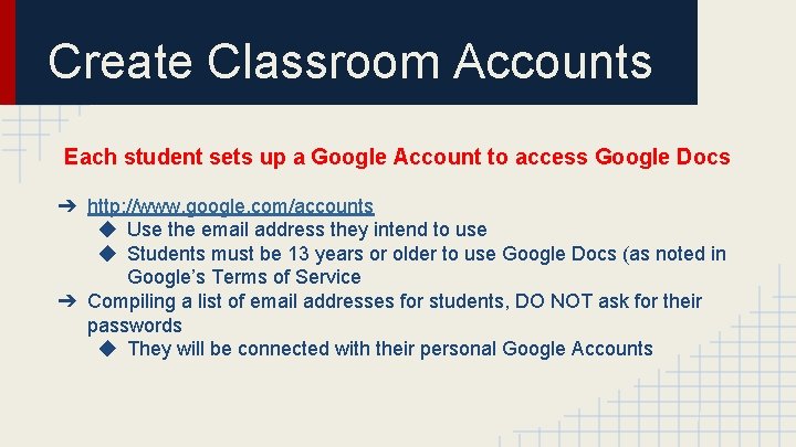 Google Docs EDT 490 Instructional Computing Introduction Google