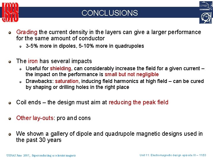 CONCLUSIONS Grading the current density in the layers can give a larger performance for