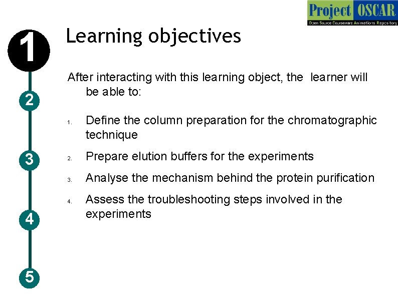 1 2 Learning objectives After interacting with this learning object, the learner will be