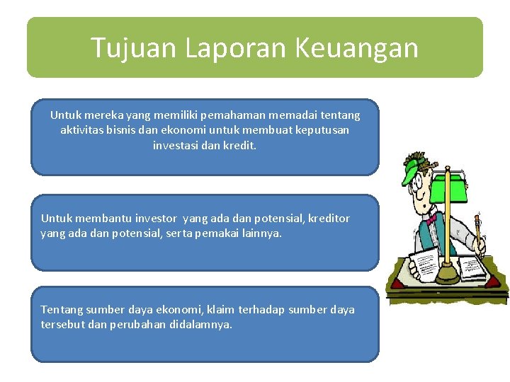 Tujuan Laporan Keuangan Untuk mereka yang memiliki pemahaman memadai tentang aktivitas bisnis dan ekonomi