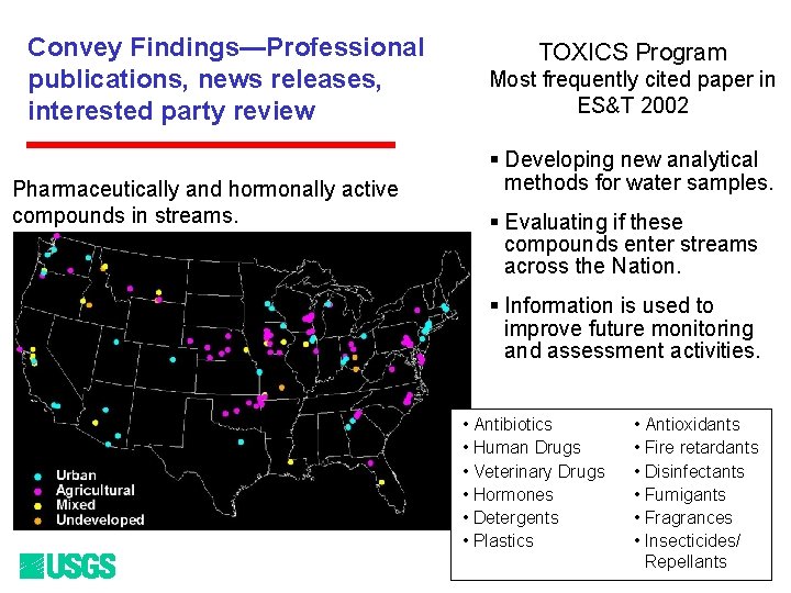 Convey Findings—Professional publications, news releases, interested party review Pharmaceutically and hormonally active compounds in Convey Findings—Professional publications, news releases, interested party review Pharmaceutically and hormonally active compounds in