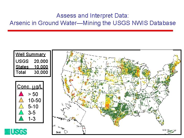Assess and Interpret Data: Arsenic in Ground Water—Mining the USGS NWIS Database Well Summary Assess and Interpret Data: Arsenic in Ground Water—Mining the USGS NWIS Database Well Summary