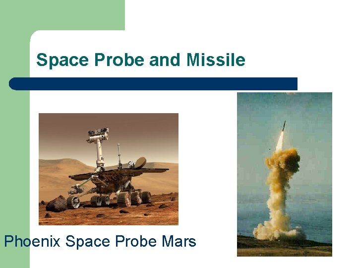 Space Probe and Missile Phoenix Space Probe Mars 