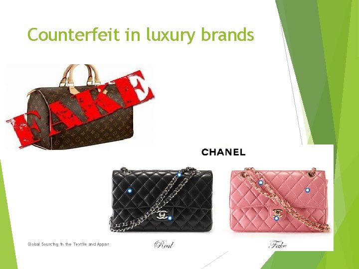 Counterfeit in luxury brands Global Sourcing in the Textile and Apparel Industry 23 Counterfeit in luxury brands Global Sourcing in the Textile and Apparel Industry 23