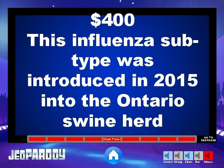 $400 This influenza subtype was introduced in 2015 into the Ontario swine herd GO