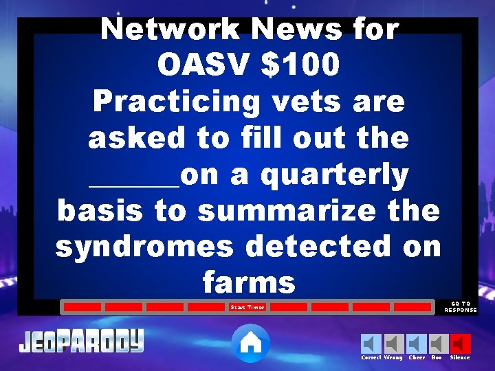 Network News for OASV $100 Practicing vets are asked to fill out the ______on
