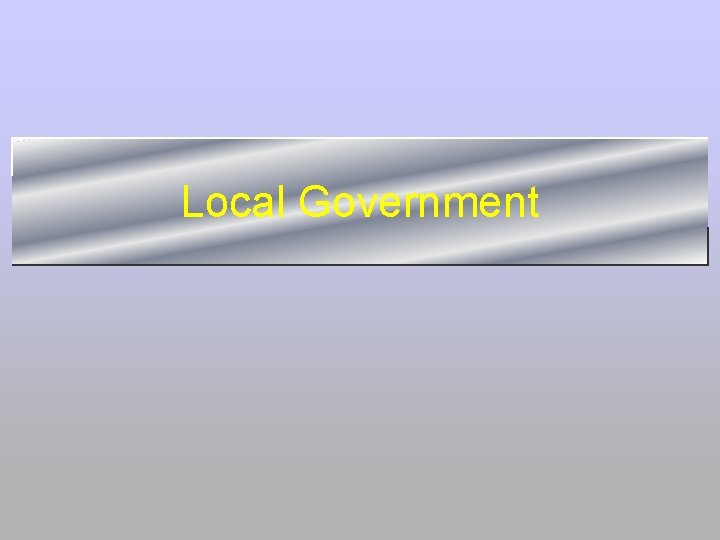 Local Government 