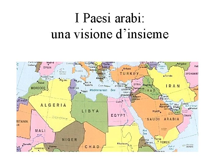 I Paesi arabi: una visione d’insieme 