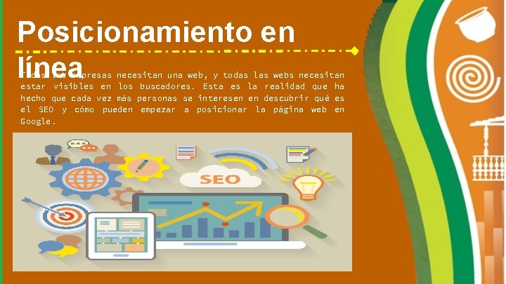 Posicionamiento en línea Todas las empresas necesitan una web, y todas las webs necesitan