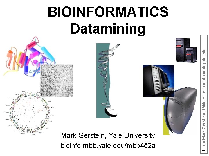 Mark Gerstein, Yale University bioinfo. mbb. yale. edu/mbb 452 a 1 (c) Mark Gerstein,