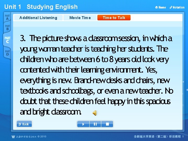 Unit 1 Studying English Additional Listening Movie Time to Talk Unit 1 Studying English Additional Listening Movie Time to Talk