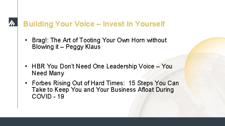 Building Your Voice – Invest in Yourself • Brag!: The Art of Tooting Your Building Your Voice – Invest in Yourself • Brag!: The Art of Tooting Your