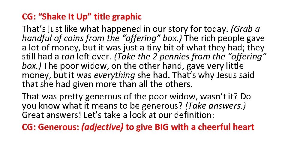 CG: “Shake It Up” title graphic That’s just like what happened in our story CG: “Shake It Up” title graphic That’s just like what happened in our story