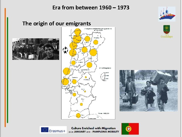 Era from between 1960 – 1973 The origin of our emigrants 