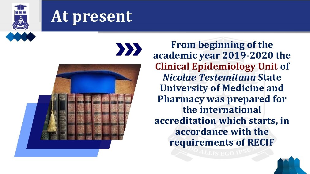At present From beginning of the academic year 2019 -2020 the Clinical Epidemiology Unit