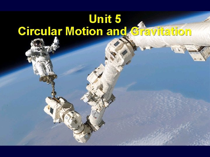 Unit 5 Circular Motion and Gravitation 