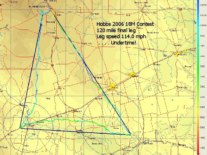 Hobbs 2006 18 M Contest 120 mile final leg Leg speed 114. 0 mph.