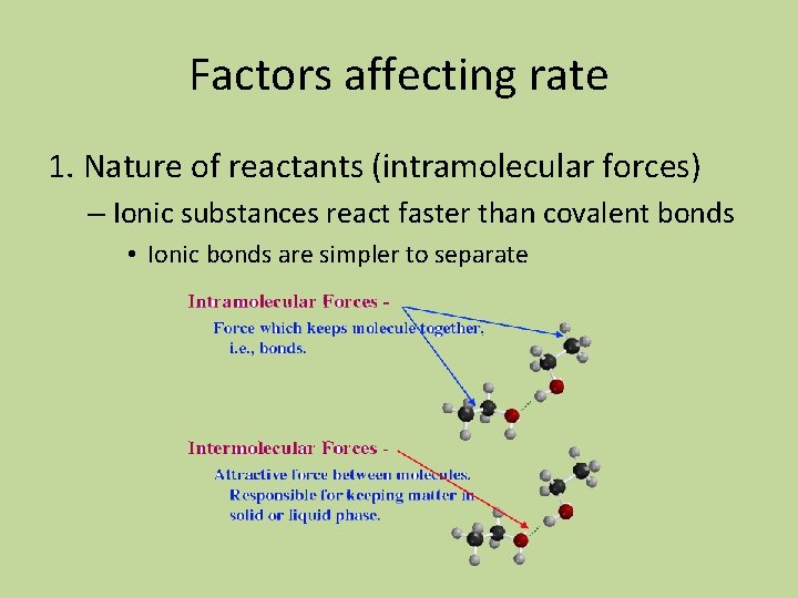 Chemical Kinetics Kinetics Rates of reactions How reactions