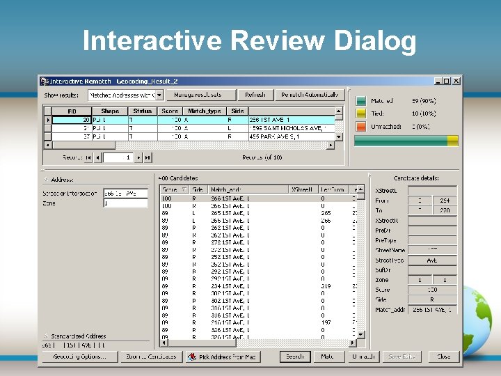 Interactive Review Dialog 