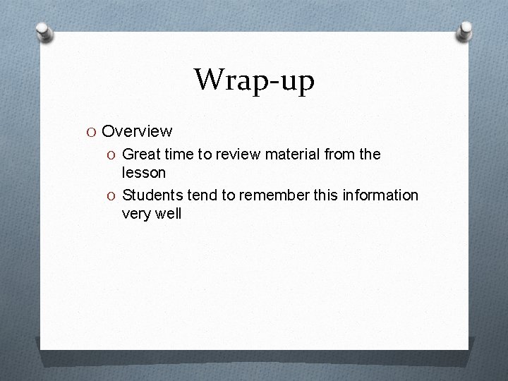 Classroom Management Outline O Routine O Harry Wongs