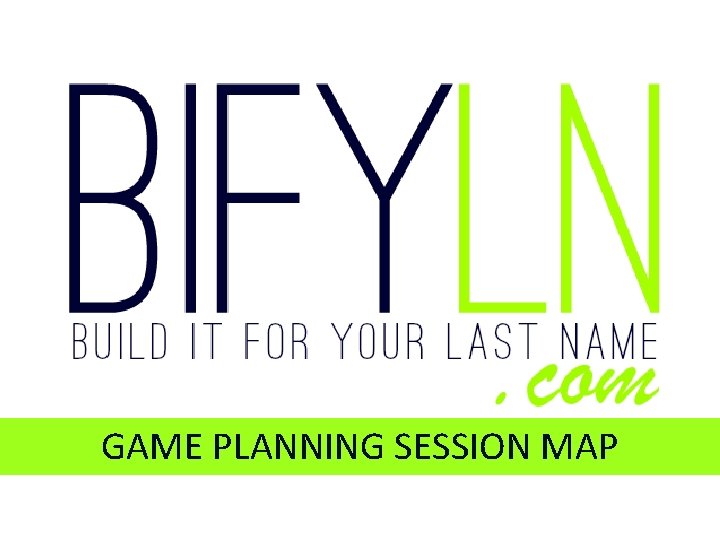 GAME PLANNING SESSION MAP 